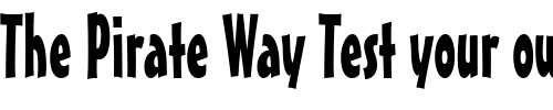 Font : Massey-Condensed-Normal 2 Custom Text : The Pirate Way Test your own text here Click to download or to view this font on a tshirt that can be custom printed in Bali